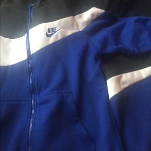 Nike jump suit black white blue